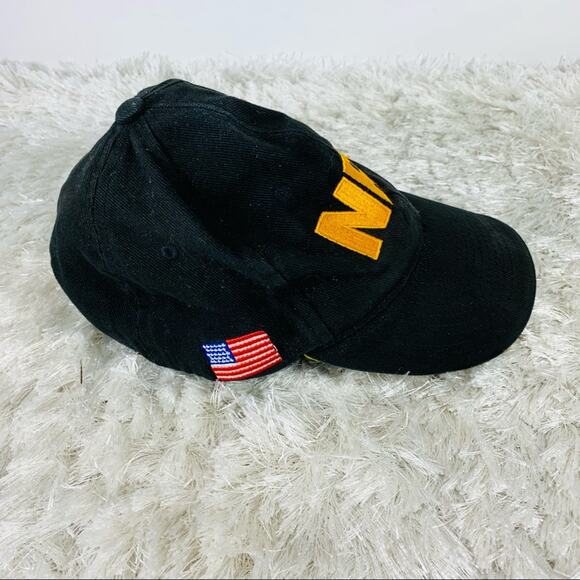Vintage NRA Black Hat Gold Embroidery Flag - Picture 5 of 6
